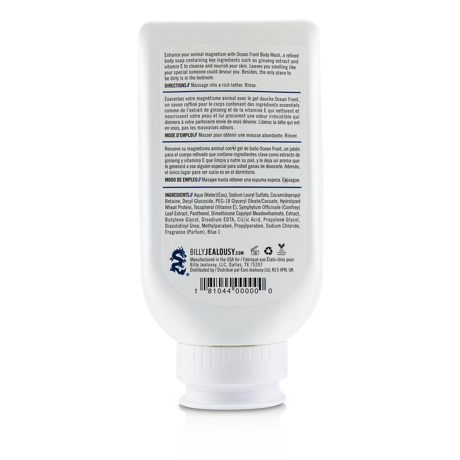 Billy Jealousy Signature Ocean Front Revitalizing Body Wash 236ml/8oz 5 Billy Jealousy Signature Ocean Front Revitalizing Body Wash 236ml/8oz - Image 3