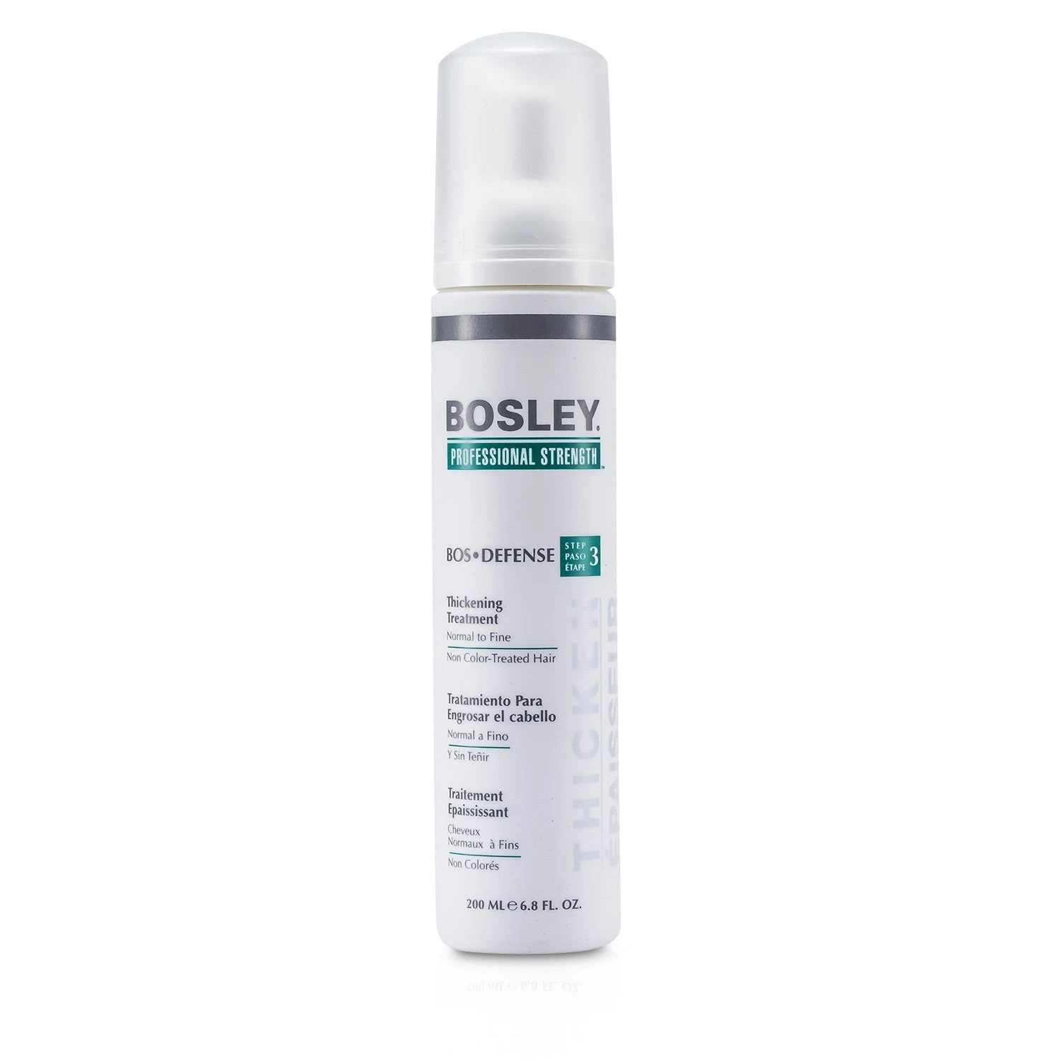 Bosley Professional Strength Bos Defense Thickening Treatment (For Normal To Fine Non Color-Treated Hair) 200ml/6.8oz 3 Bosley Professional Strength Bos Defense Thickening Treatment (For Normal To Fine Non Color-Treated Hair) 200ml/6.8oz