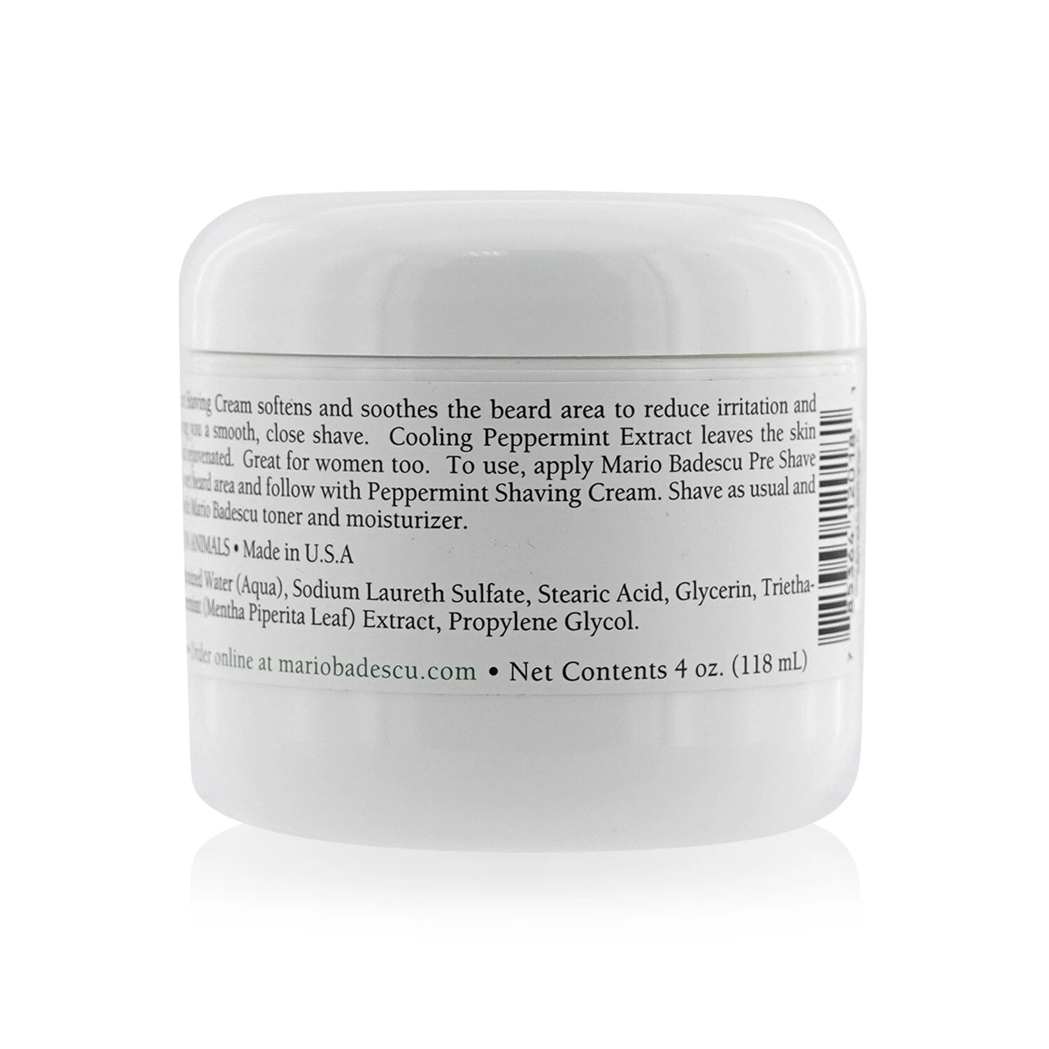Mario Badescu Peppermint Shaving Cream 59ml/2oz 6 Mario Badescu Peppermint Shaving Cream 59ml/2oz - Image 4