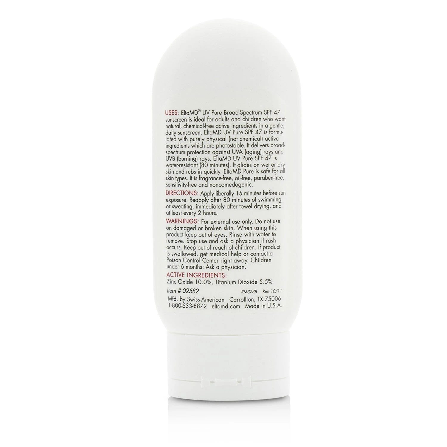 EltaMD UV Pure Water-Resistant Face & Body Physical Sunscreen SPF 47 (Unboxed) 114g/4oz 7 EltaMD UV Pure Water-Resistant Face & Body Physical Sunscreen SPF 47 (Unboxed) 114g/4oz - Image 5