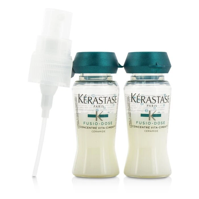 Kérastase Kerastase Fusio-Dose Concentre Vita-Ciment Ceramide Intensive Reinforcing Care (Damaged, Over-Processed Hair) 10x12ml/0.4oz 4 Kérastase Kerastase Fusio-Dose Concentre Vita-Ciment Ceramide Intensive Reinforcing Care (Damaged, Over-Processed Hair) 10x12ml/0.4oz - Image 2