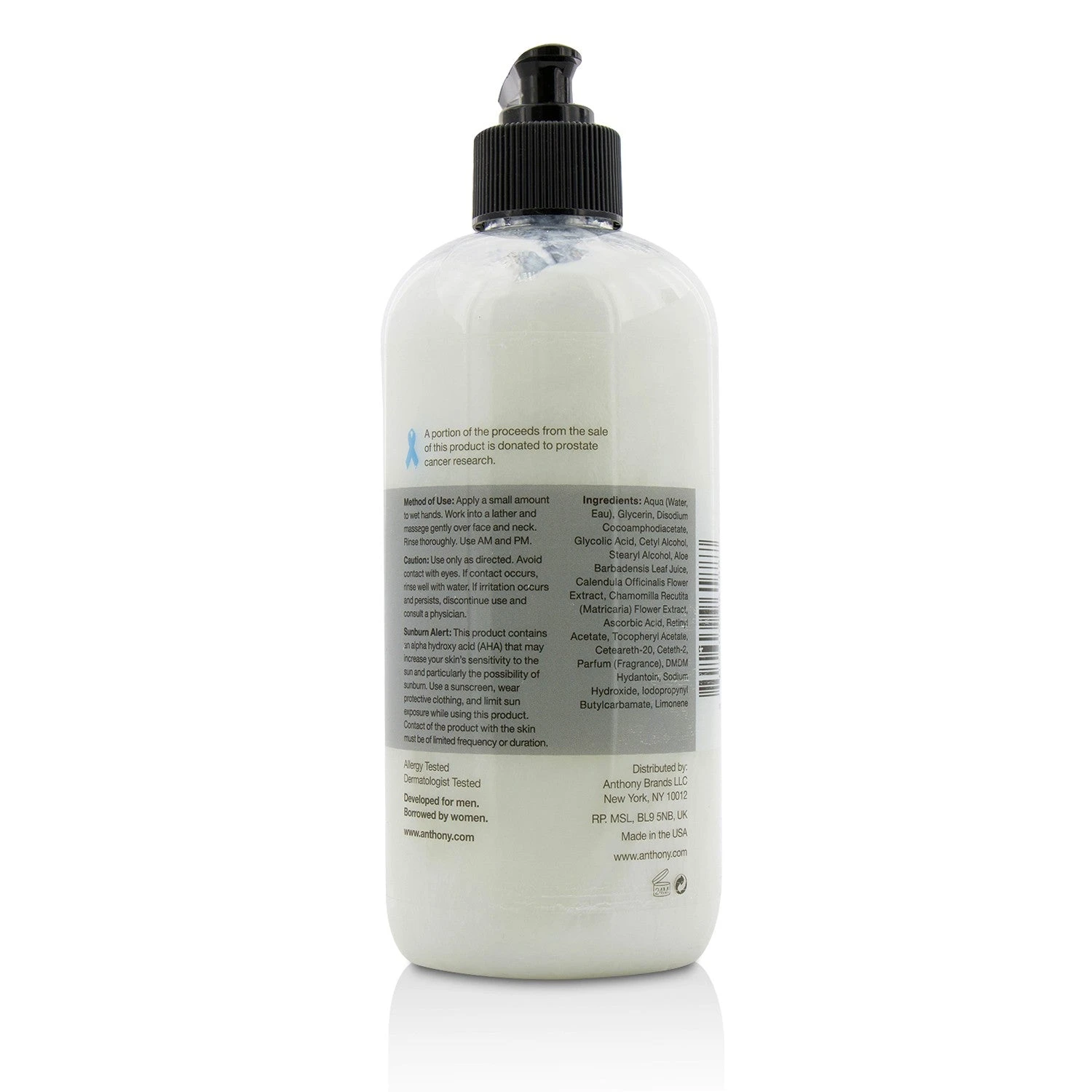 Anthony Logistics For Men Glycolic Facial Cleanser 473ml/16oz 4 Anthony Logistics For Men Glycolic Facial Cleanser 473ml/16oz - Image 2