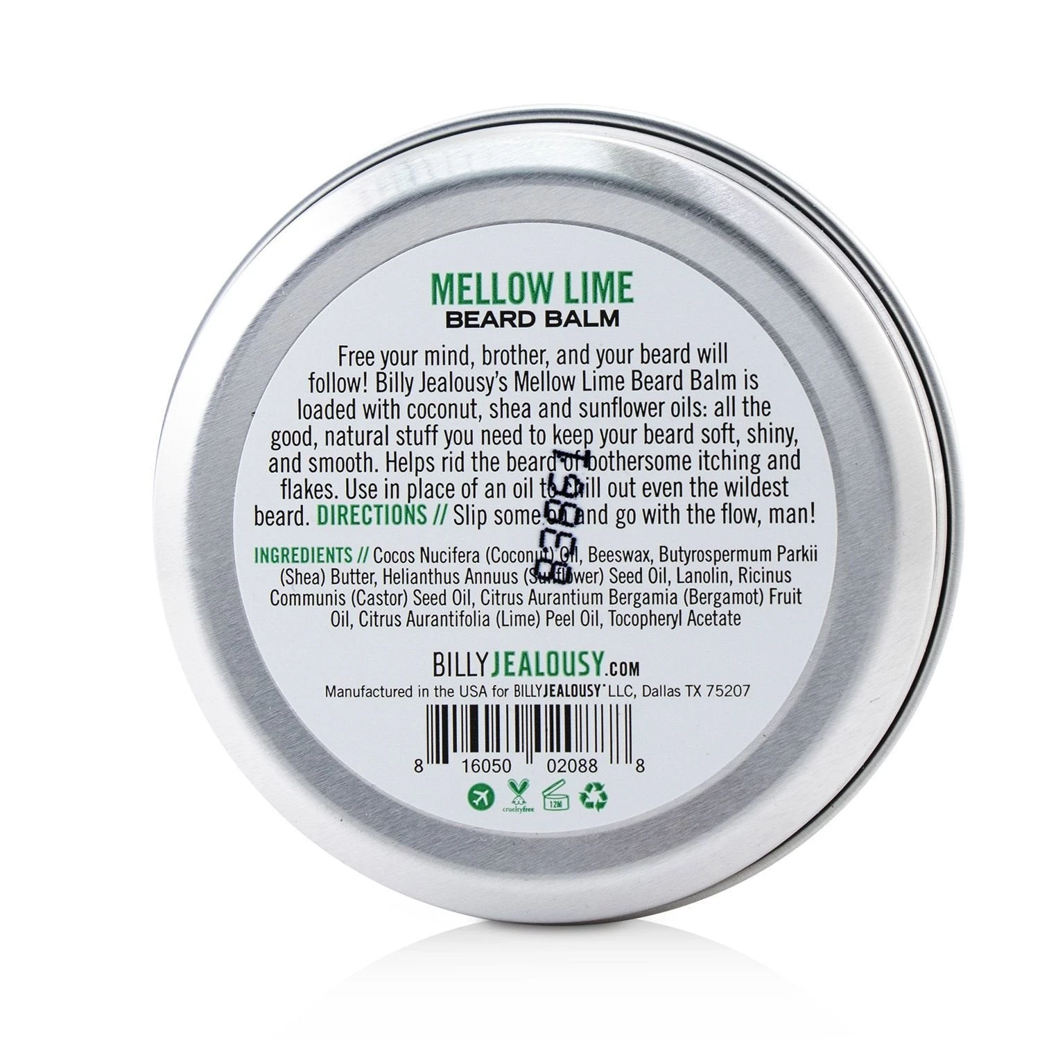 Billy Jealousy Mellow Lime Beard Balm 57g/2oz 5 Billy Jealousy Mellow Lime Beard Balm 57g/2oz - Image 3