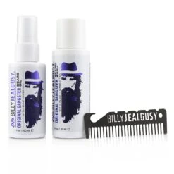 Billy Jealousy O.G. Beard Care Trio Set : 1x Beard Wash 60ml + 1x Beard Oil 60ml + 1x Titanium Comb 3pcs