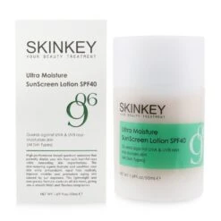 SKINKEY Moisturizing Series Ultra Moisture SunScreen Lotion SPF 40 (All Skin Types) - Guards Against UVA & UVB Rays Moisturizes Skin 50ml/1.69oz