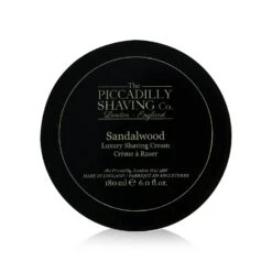 The Piccadilly Shaving Co. Sandalwood Luxury Shaving Cream 180g/6oz