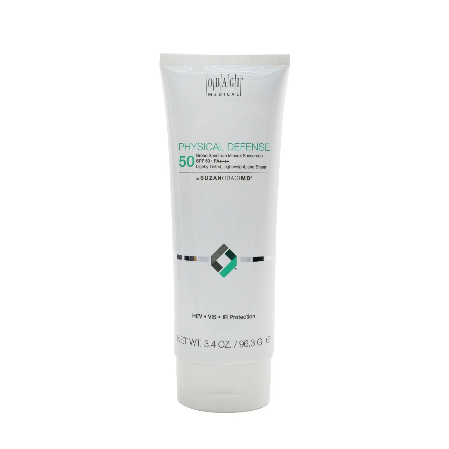 Obagi SUZANOBAGIMD Physical Defense Broad Spectrum Mineral Sunscreen SPF 50 PA+++ (Lightly Tinted, Lightweight, & Sheer) 96.3g/3.4oz 3 Obagi SUZANOBAGIMD Physical Defense Broad Spectrum Mineral Sunscreen SPF 50 PA+++ (Lightly Tinted, Lightweight, & Sheer) 96.3g/3.4oz
