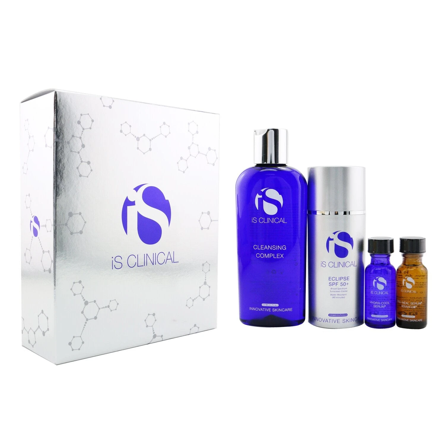 IS Clinical Pure Calm Collection: Cleansing Complex 180ml + Pro-Heal Serum Advance+ 15ml + Hydra-Cool Serum 15ml + Eclipse SPF 50 Sunscreen Cream 100g 4pcs 4 IS Clinical Pure Calm Collection: Cleansing Complex 180ml + Pro-Heal Serum Advance+ 15ml + Hydra-Cool Serum 15ml + Eclipse SPF 50 Sunscreen Cream 100g 4pcs - Image 2