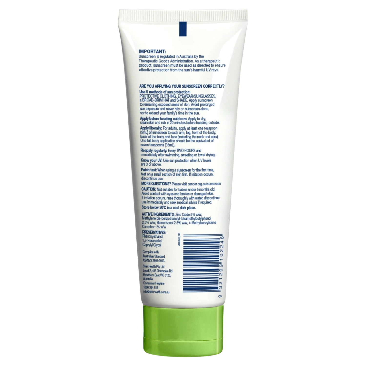 Cancer Council Sensitive Sunscreen SPF50+ 110ml 4 Cancer Council Sensitive Sunscreen SPF50+ 110ml - Image 2