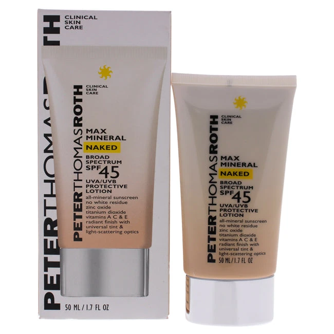 Peter Thomas Roth Max Mineral Naked SPF 45 By Peter Thomas Roth For Unisex - 1.7 Oz Sunscreen 3 Peter Thomas Roth Max Mineral Naked SPF 45 By Peter Thomas Roth For Unisex - 1.7 Oz Sunscreen