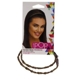 Hairdo Pop Double Braid Headband - R1416T Buttered Toast By Hairdo For Women - 1 Pc Hair Band