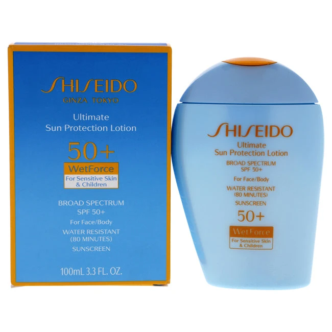 Shiseido Ultimate Sun Protection Lotion WetForce SPF 50 For Sensitive Skin And Children By Shiseido For Unisex - 3.3 Oz Sunscreen 3 Shiseido Ultimate Sun Protection Lotion WetForce SPF 50 For Sensitive Skin And Children By Shiseido For Unisex - 3.3 Oz Sunscreen