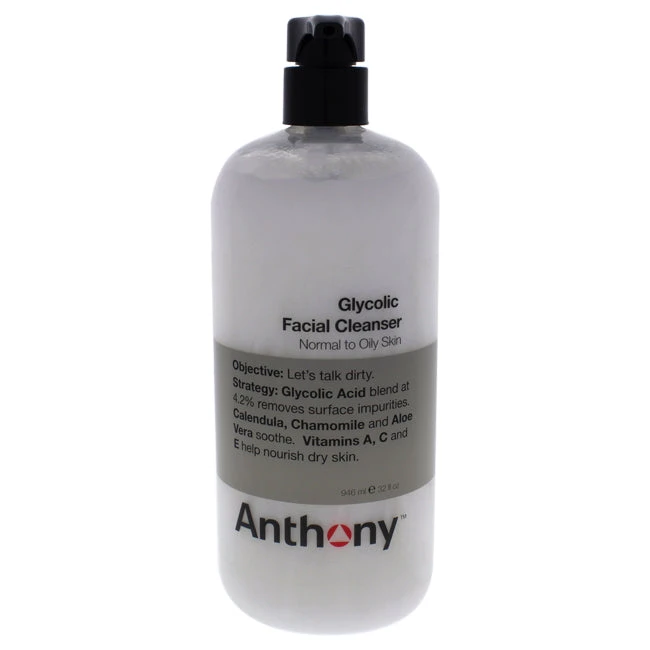 Anthony Glycolic Facial Cleanser By Anthony For Men - 32 Oz Cleanser 3 Anthony Glycolic Facial Cleanser By Anthony For Men - 32 Oz Cleanser