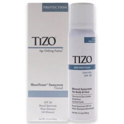 Tizo SheerFoam Body And Face Tinted SPF 30 By Tizo For Unisex - 3.5 Oz Sunscreen