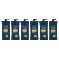 Vaseline® Vaseline Men Fast Absorbing Body And Face Lotion By Vaseline For Men - 20.3 Oz Body Lotion - Pack Of 6