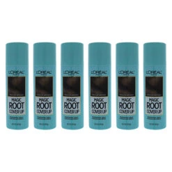 L'Oreal LOreal Professional Magic Root Cover Up Temporary Gray Concealer Spray - Medium Brown By LOreal Professional For Women - 2 Oz Hair Color - Pack Of 6