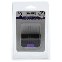 WAHL Professional Stainless Steel Attachment Comb - # 2 For Cuts 1/4 Black By WAHL Professional For Men - 1 Pc Comb