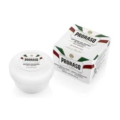 Proraso White Shaving Soap In A Bowl (Sensitive Oatmeal & Green Tea) 150ml/5oz