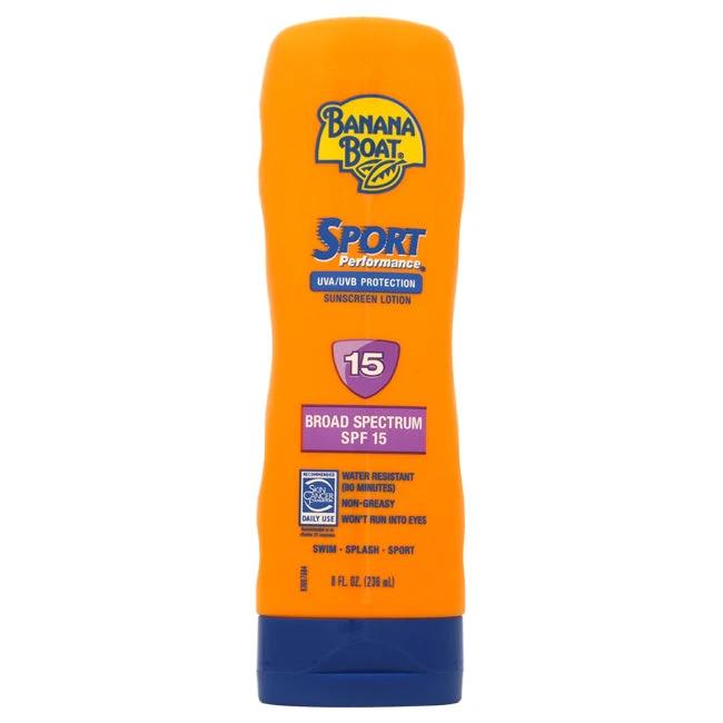 Banana Boat Sport Performance SPF 15 Sunscreens Lotion By Banana Boat For Unisex - 8 Oz Sunscreen Lotion 3 Banana Boat Sport Performance SPF 15 Sunscreens Lotion By Banana Boat For Unisex - 8 Oz Sunscreen Lotion