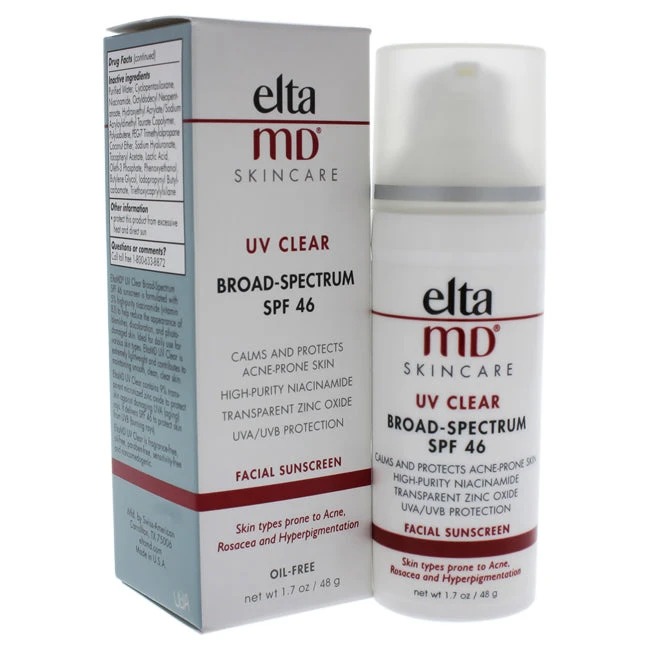 EltaMD UV Clear Facial Sunscreen SPF 46 By EltaMD For Unisex - 1.7 Oz Sunscreen 6 EltaMD UV Clear Facial Sunscreen SPF 46 By EltaMD For Unisex - 1.7 Oz Sunscreen - Image 4